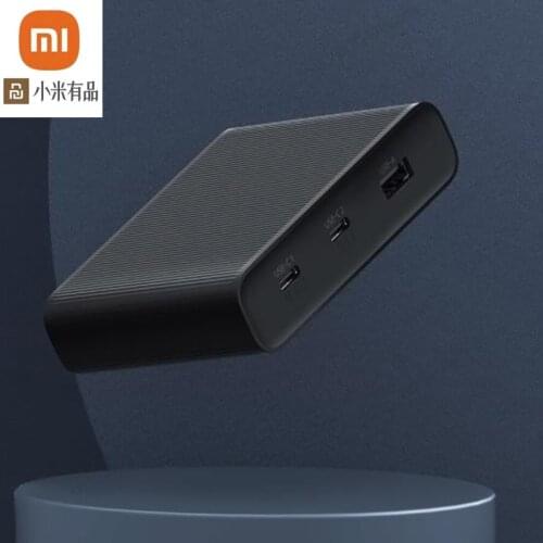Original xiaomi ZMI charger 65W 3 port PD3.0 USB 2C1A for Android iOS switch PD 3.0 QC intelligent output maximum