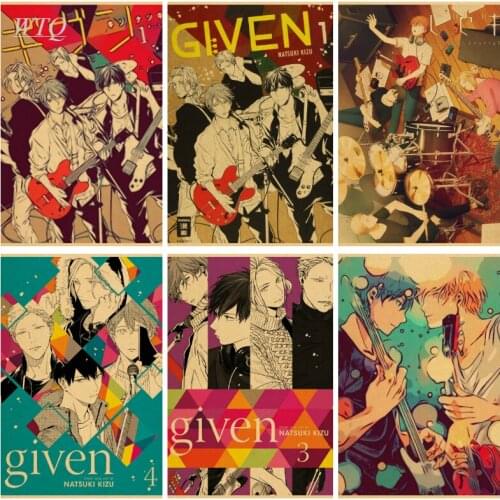 Anime Posters Anime Given Poster Retro Poster Wall Poster Canvas Painting Retro Poster Wall Decor Wall Art Picture Home Decor