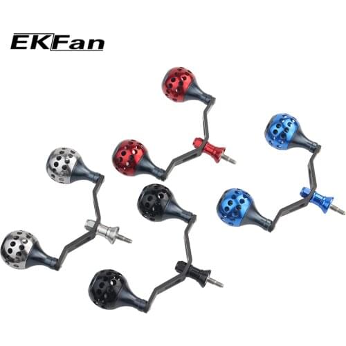 EKFan 105MM Aluminum Alloy Knob & Carbon Fiber Handle Fishing Reel Handle For Shimano 2000-5000 series Fishing accessories