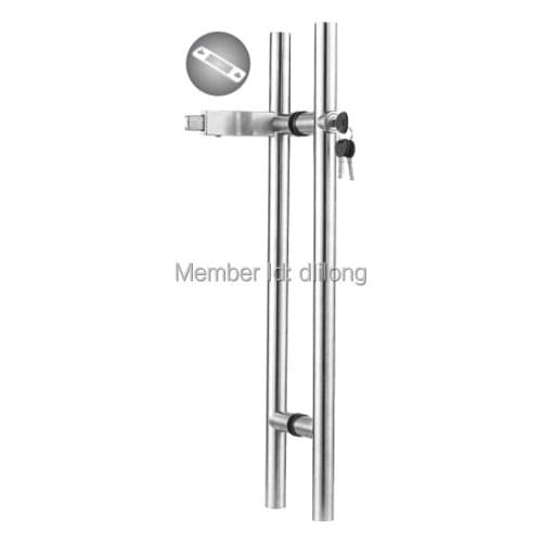Stainless steel glass sliding door locks pull handles 800mm
