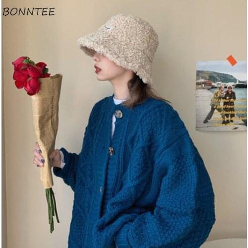 Sweaters Women Casual Popular Comfortable Twist Streetwear Knitting Female O-Neck Autumn Loose Lazy Warm Vintage Ladies Clothing