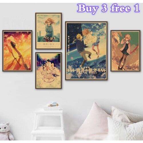 Japanese anime kyoukai no kanata Wall Sticker Room Decoration Wallpaper