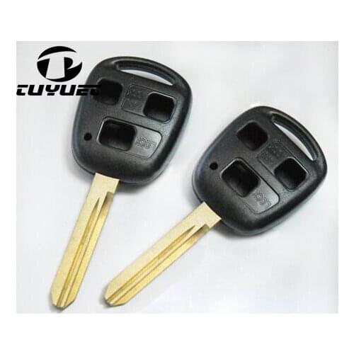 Replacement 3 Buttons Remote Key Shell TOY47 blade For Toyota South Africa Car Blanks Case