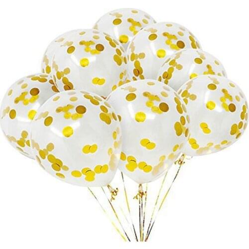 10pc/lot 12inch Latex Balloons Confetti Birthday Party Decorations Kids Adult Globos Balloons Baby Shower Party Favor Decoration