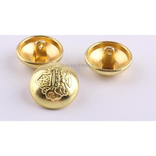 10PCS/lot Fashion Top Quality 15/20mm Unique Design Gold Color Metal Buttons Decorative for Clothing Sewing Tool