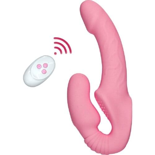 10 Speeds Strapless Dildo Vibrator Female Double Vibrating G Spot Adult Sex Toys for Women Couple Anal Prostate Massager