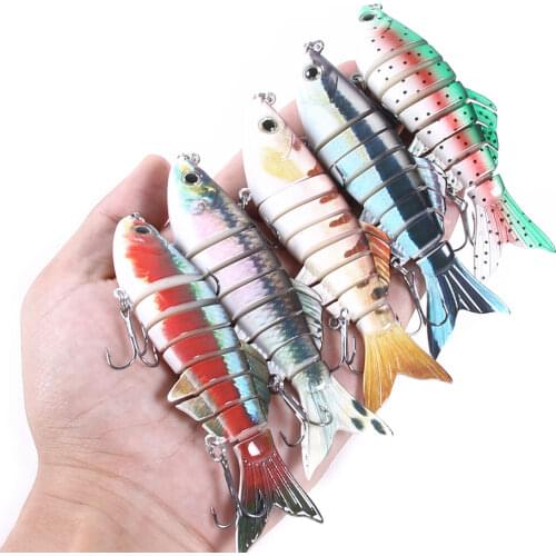 11cm 22.5g Sinking Wobblers Fishing Lures Metal Multi Jointed Swimbait Hard Bait Fishing Tackle For Bass Pike Isca Crankbait