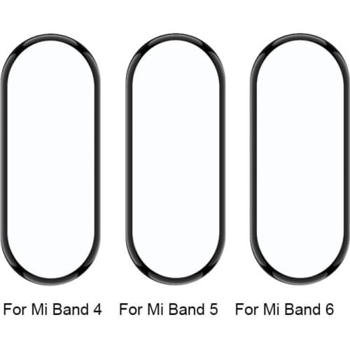 HD High Hardness 2Pcs Tempered Film HD Anti-scratch Transparent Bracelet Screen Protector Full Cover for Xiaomi 4/5/6 NFC