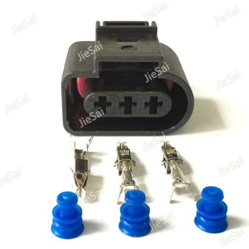 3 Pin VW Waterproof Female Car Plug Automotive Wire Electrical 3.5mm Connector 1J0 973 723 1J0973723