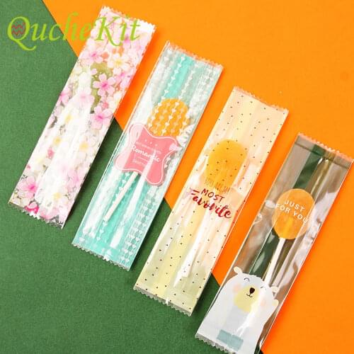 50pcs Self-adhesive Seal OPP DIY Handmade Lollipop Gift Packaging Bags Finger Cookie Candy Baking Bag Christmas Birthday Decor