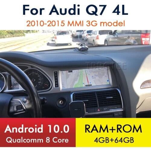 Android 10 8 Core 4+64G For Audi Q7 4L 2010~2015 MMI 3G GPS Navigation Car Multimedia Player Radio Head Unit DVD Stereo WiFi