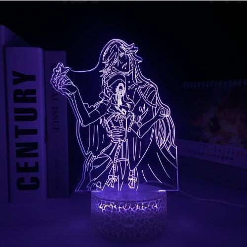 Animation Peripherals Figure Ornaments Acrylic Panel 3D LED Lamp Visual Illusion White Cracked Base Night Light USB Charging