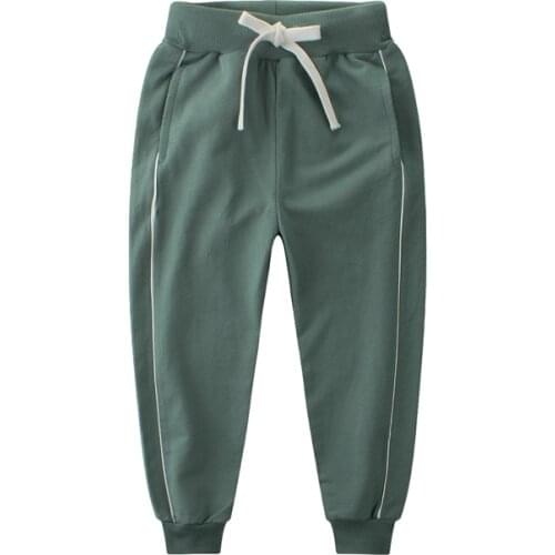 2020 Kids Pants Boys Clothes Cotton Elastic Waist Sports Casual Children Trousers 4 5 6 7 8 9 10 11 12 Year Pants for Boys Girls