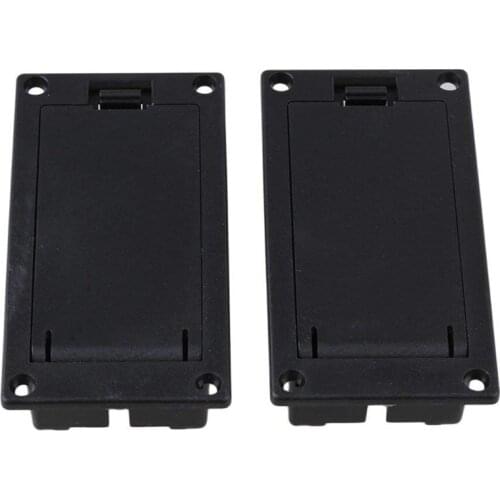 9v Battery Case Box Compartment Cover For Guitar Bass Pack of 2