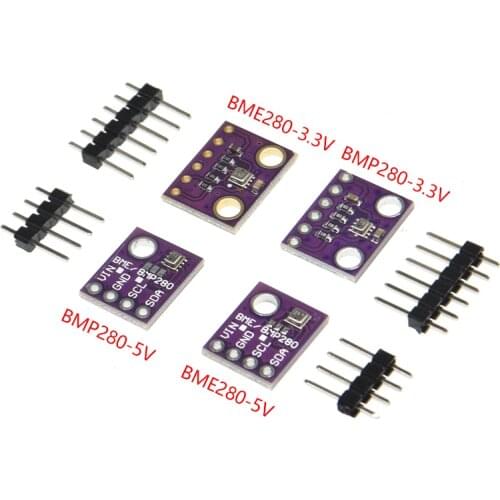 GY-BME280-3.3V GY-BMP280-5V 5V 3.3V BME280 BMP280 Digital Temperature Humidity Atmospheric Pressure Sensor Module IIC I2C SPI