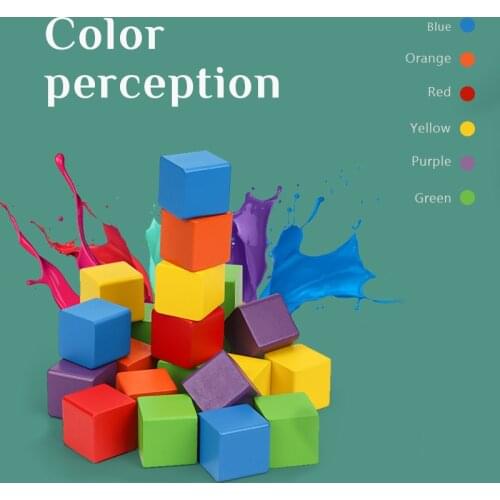 Wooden Baby Toys For Children Montessori Jenga Colored Building Block Stacking Game Balancing Creative Educational Learning Cube