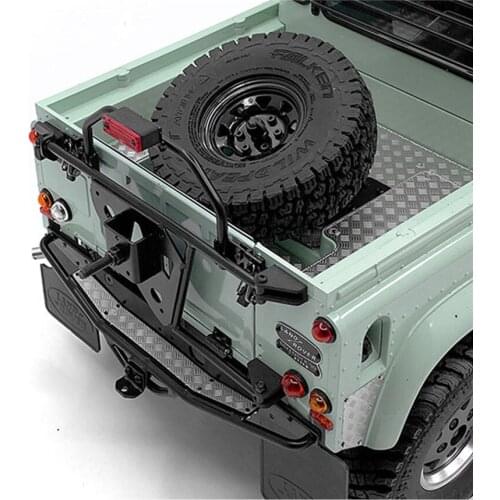 Stainless Steel Spare Tire Holder Rear Car Body Tire Seat for RC4WD 2015 D90 Pickup RC Truck Upgrade Part