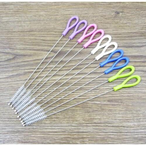 Baby Milk Bottle Brush Drink Water Cup Straw Brush Cleaner Tool Color Random delivery Baby Shower Gift SN700