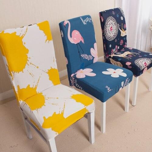 Elastic Chair Cover Antifouling Dining Chair Cover Conjoined Hotel Restaurant Chair Cover Four Seasons Household Chair Cover