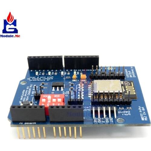 ESP8266 ESP-12 ESP-12E UART Wifi Wireless Shield Development Board Module For Arduino Mega UNO R3 Mega 3.3V 5V TTL Interface one