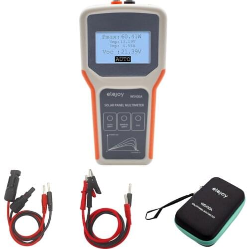 WS400A Photovoltaic Panel Multimeter Solar Panel MPPT Tester Smart MPPT Solar Panel Multimeter VOC Testing Power Meter