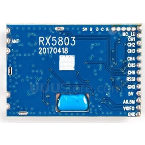 FPVOK RX5803 5.8G 48CH Raceband A/V Receiver Module for FPV Racer Racing Drone Transmissions
