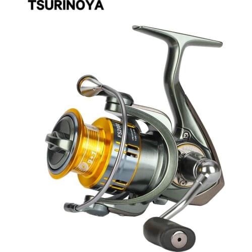 TSURINOYA Long Casting Spinning Fishing Reel FS 2000 3000 5.2:1 7kg Drag Power Univesal Freshwater Pike Bass Light Fishing Wheel