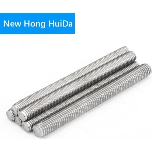 M3 M4 M5 M6 M8 M10 M12 M14 M16 M18 M20 M22 M24 M27 M30 M33 Fully Thread Rod Bar Stud Wire Screw Rod 304 Stainless Stee