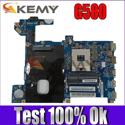Akemy Laptop Motherboard For Lenovo G580 HM77 DDR3 LG4858 UMA Mainboard MB 48.4SG06.011 11S900003 Full tested