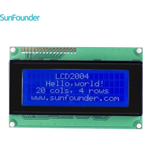 SunFounder LCD2004 Module 20*4 5V Screen for Raspberry Pi Display Arduino Uno R3 Mega2560