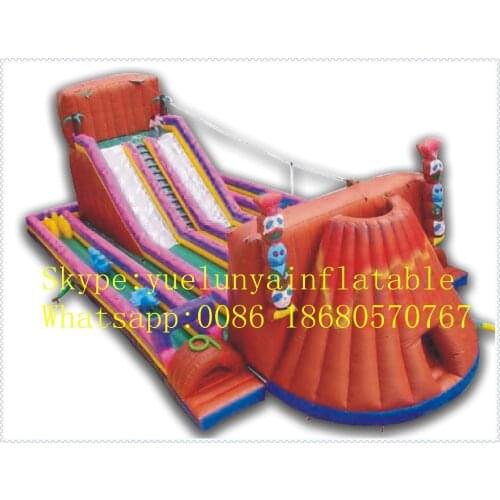 Factory direct Inflatable slide,Inflatable castle,Jungle slides,Volcanic multi - kinetic energy slide KY-23