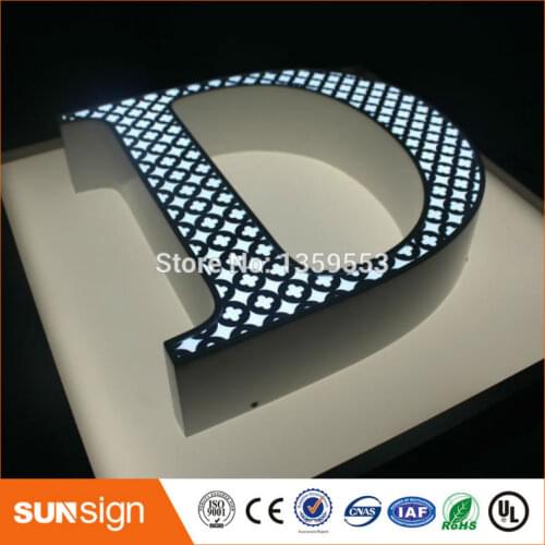 Outdoor advertising metal letters led lettre lumineuse sign