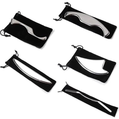 Stainless Steel Tissue Therapy Muscle Massage IASTM Tool Set Body Relaxation Deep Tissue Recovery Gua Sha Scraper Fascia Knife