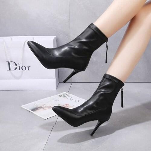 Pointed high heel fashion boots 2021 new autumn and winter Korean style stiletto Martin boots women