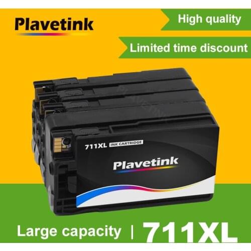 Plavetink 711 Ink Cartridge Replacement For HP 711 Printer Ink Cartridges For HP711 Designjet T120 T520 24-in ePrinter With Chip