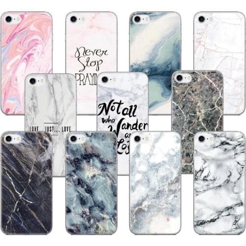 Marble Texture Case For Motorola Moto G30 G10 Edge S Fusion G9 Plus G Play Stylus One 5G ACE E7 Power Action Macro Vision Cover