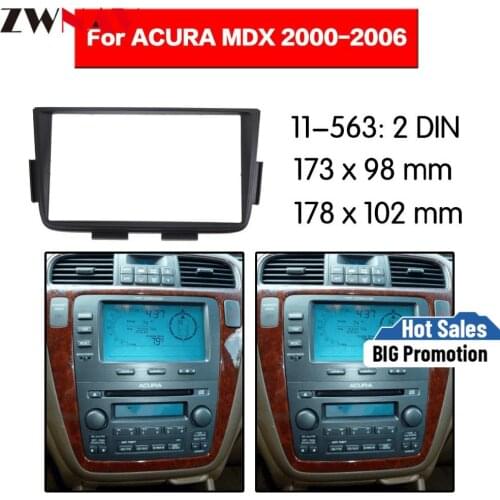 Car DVD Player frame For 2000-2006 ACURA MDX 2DIN Auto Radio Multimedia NAVI fascia