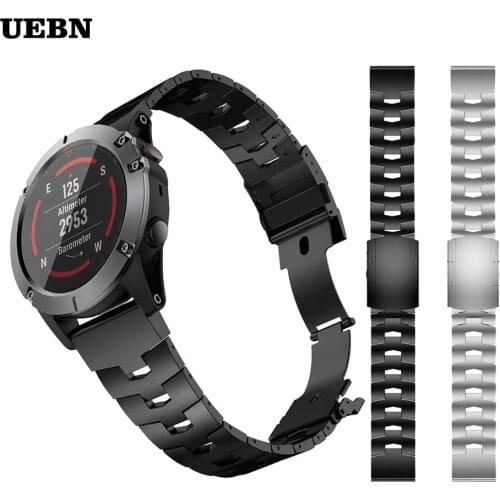 22mm 26mm Quick Fit Titanium alloy Stainless steel Watchband For Garmin Fenix 6 6x Pro 5 5x plus Strap MARQ/Enduro Belt Bracelet