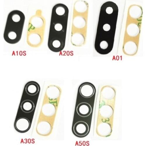 20Pcs Back Rear Camera Glass Lens For Samsung A10 A20 A30 A50 A40 A70 A10s A20s A30S A50S A21s A02s A01 A11 A12 A21 A31 A51 A71