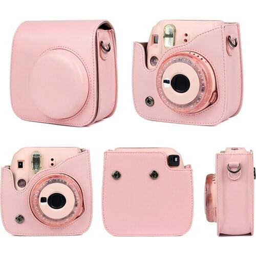 Besegad Cartoon PU Leather Camera Protective Shoulder Bag Case Cover for Fujifilm Instax Mini8 Mini 8 8+ 9 Instant Film Camera