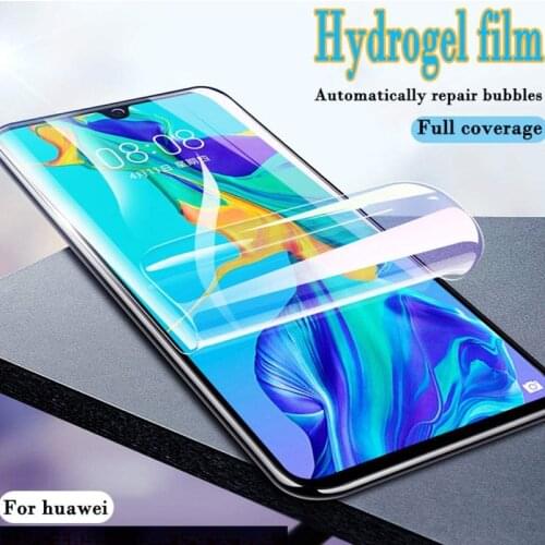Screen Protector for Huawei P20 Pro P10 Lite Protective Film Hydrogel Film on Huawei Y6S Y8S Y9S Y5p Y6p Y7p Y8p 2019