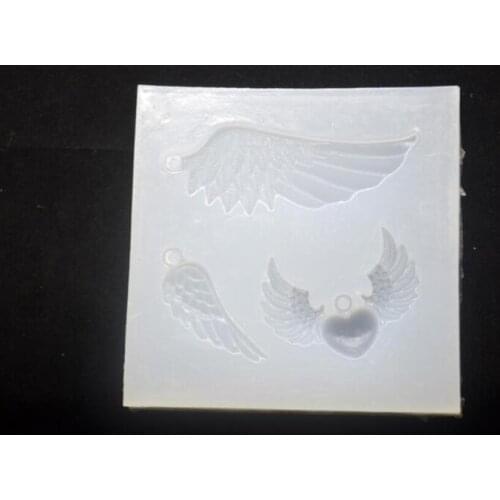 1pcs Angel Wings Silicone Mold DIY Epoxy Resin Jewelry Tools Pendant Necklace Lanugo Mould Crystal Wing Epoxy Silicome Molds