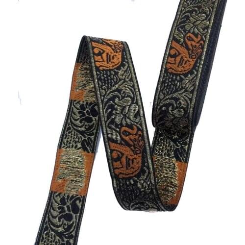 10yards/lot wide 2CM Woven Jacquard Ribbon Elephant for straps clothing accessory ZH-4992