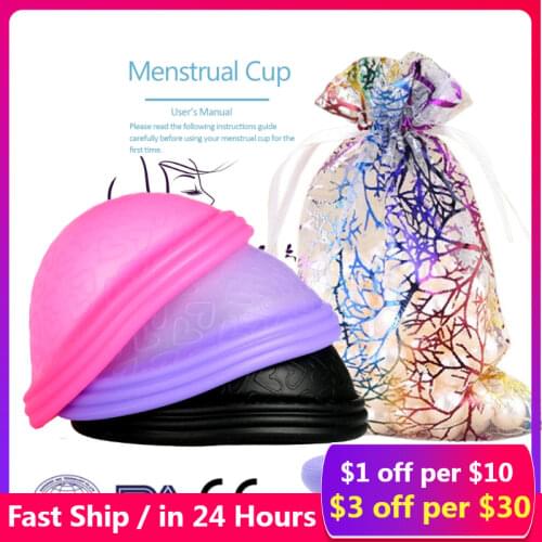 4pcs/set Reusable Disc Flat-fit Design Menstrual Cup With Extra-Thin Sterilizing Silicone Menstrual Disk Tampon/ Pad Alternative