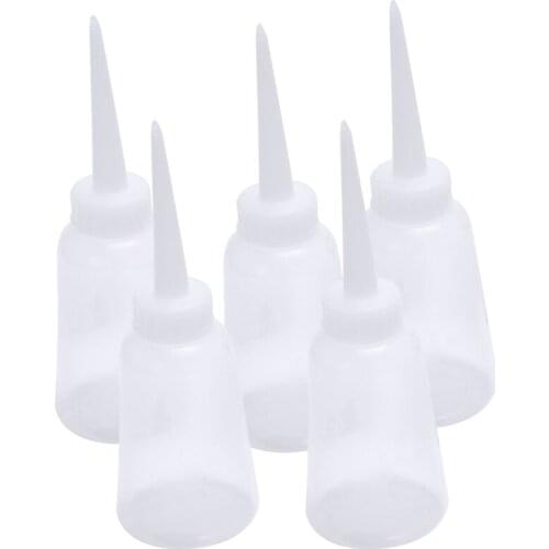 5pcs Industrial Plastic Glue Gel Oil Squeeze Bottle Dispenser 150ml