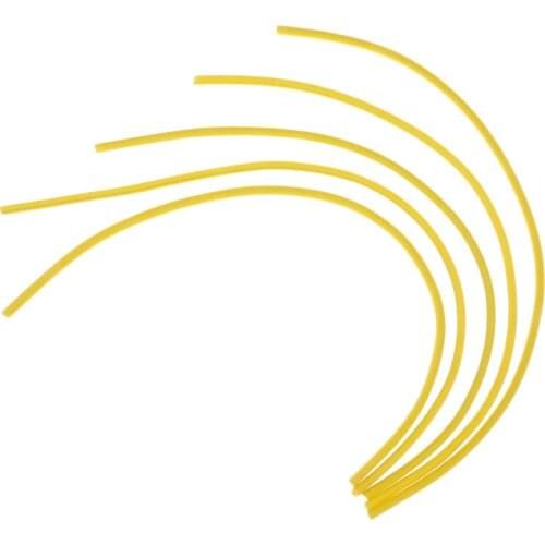 5Pcs 38.5cm Silicone Tube for Hair Rigs, Deep Drop Fishing Tackle Accessories