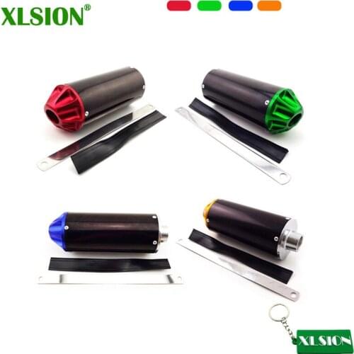 XLSION Aluminum Exhaust Muffler For 50cc 70cc 90cc 110cc 125cc CRF50 XR50 SSR Thumpstar Mini Motocross Pit Dirt Bike