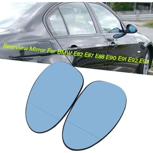 Side Rearview Mirror Glass Heater Anti-fog Defrosting Door Wing Mirror Sheet For BMW E92 E91 E93 E90 E88 E86 E82