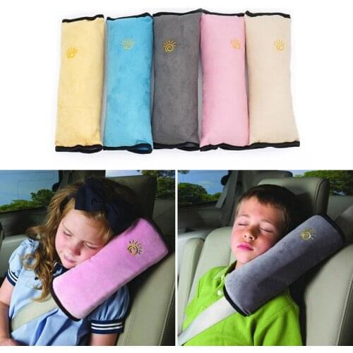 Baby Car Seat Pillow Pad Safety Seat Shoulder Belt Protector Anti Harness Roll Pad Sleep Pillow for Kids Toddler Pillow