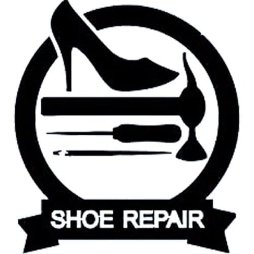 Shoe Repair Wall Decal Shoe Store Logo Stickers Decor Art Wall Decals Mural Removable DK-29